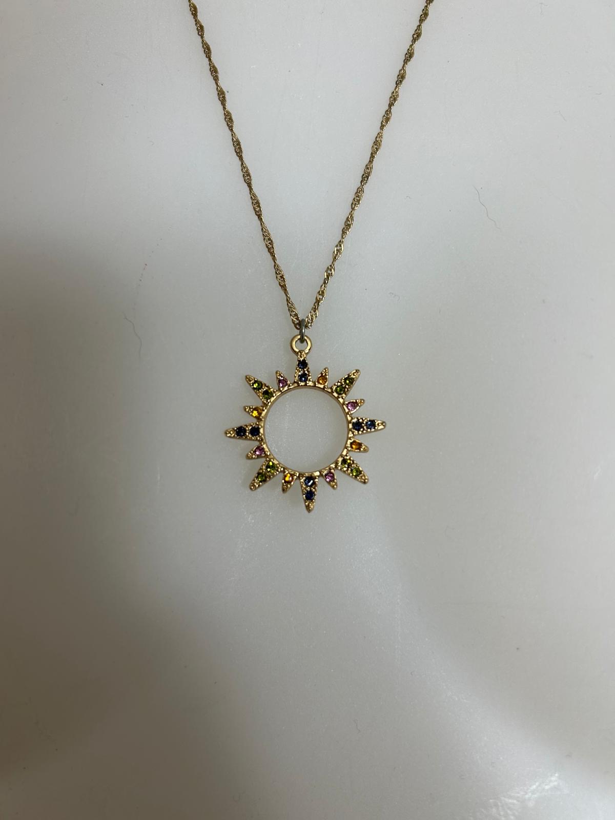 Collier " soleil " femme