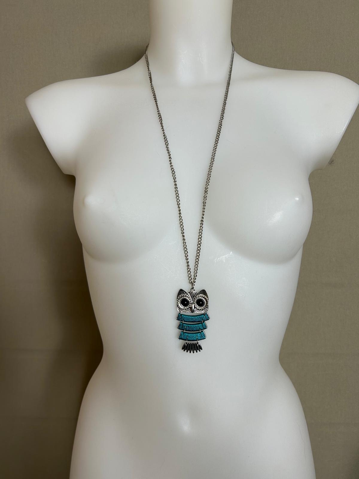 Collier Sautoir hibou femme