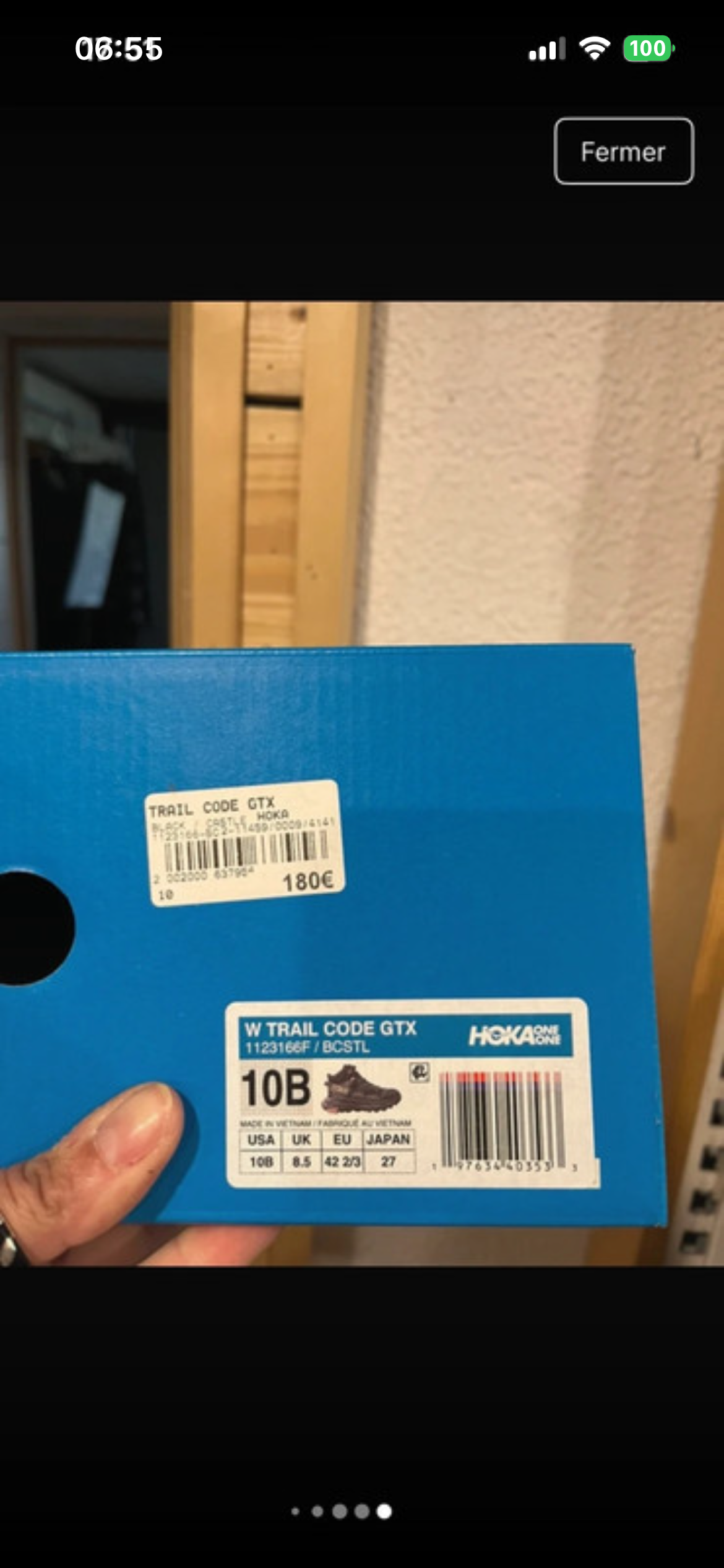 Baskets de trail Femme Hoka comme neuves P.42 2/3